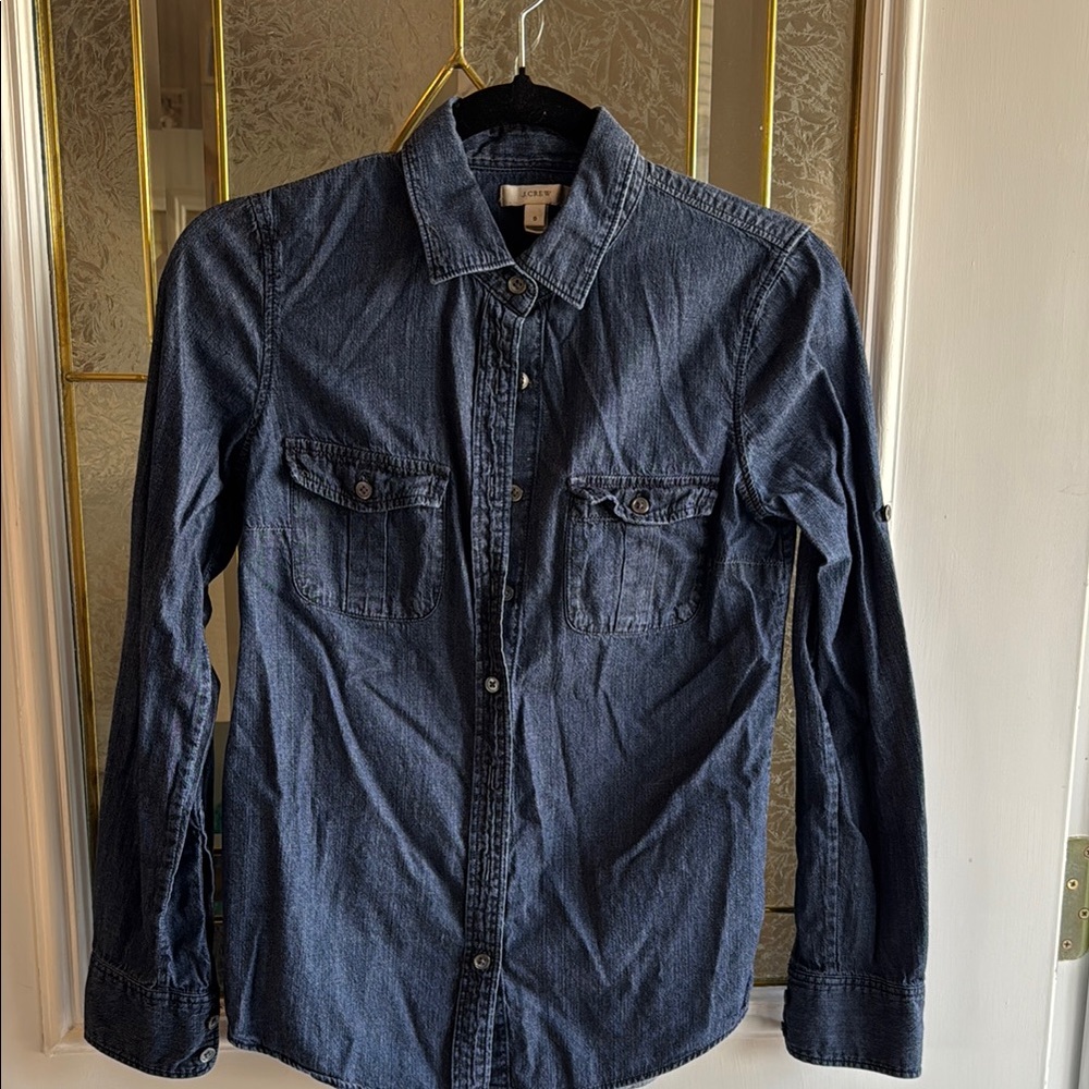 J. Crew Blue Casual Button Down Shirt